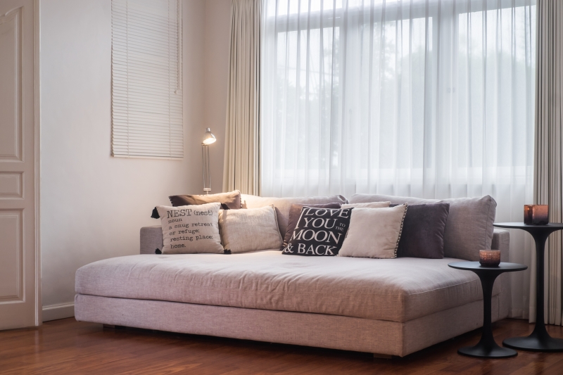 Bedroom with sofa