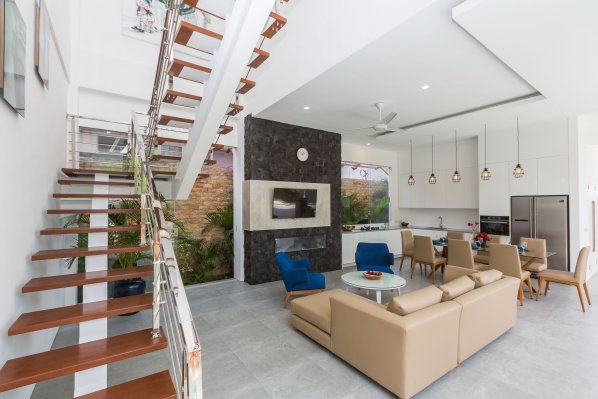 Stairs to the second floor